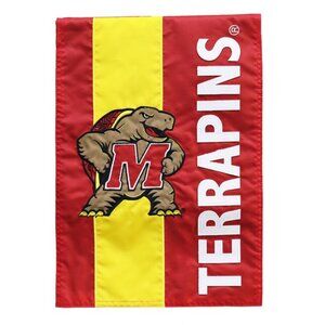 Evergreen 12.5" x 18" Collegiate Embroidered Maryland State Terrapins Flag